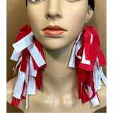 Delta Sigma Theta Inspired Earrings | Red and White