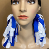 Zeta Sorority Inspired Earrings | Royal Blue and White