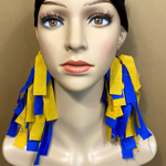 Sigma Gamma Rho Sorority Inspired Earrings | Royal Blue and Old Gold